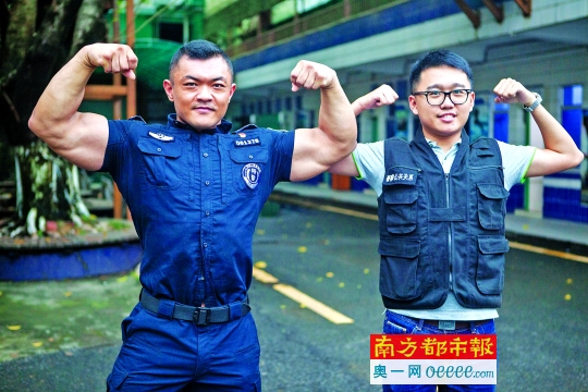 "肌肉特警"网红 他是这样走上健美之路的